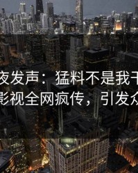 网红深夜发声：猛料不是我干的！人人影视全网疯传，引发众怒
