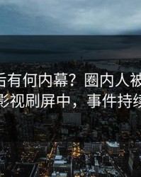 围观背后有何内幕？圈内人被曝猛料，人人影视刷屏中，事件持续发酵